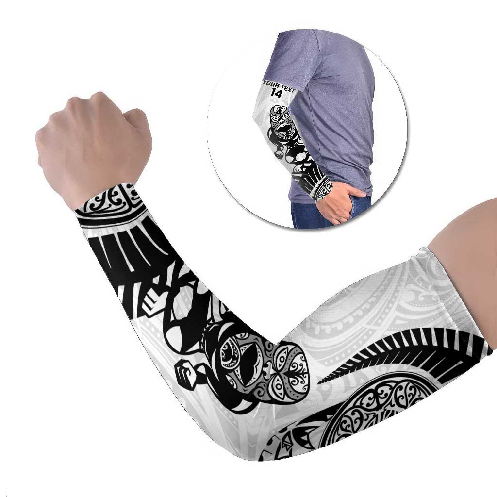 Custom Aotearoa Football Arm Sleeves NZ Maori Tiki Go Champions - Aussie Hoodie