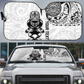 Custom Aotearoa Football Auto Sun Shade NZ Maori Tiki Go Champions - Aussie Hoodie
