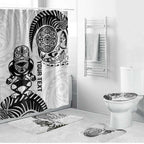 Custom Aotearoa Football Bathroom Set NZ Maori Tiki Go Champions - Aussie Hoodie