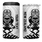 Custom Aotearoa Football 4 in 1 Can Cooler Tumbler NZ Maori Tiki Go Champions