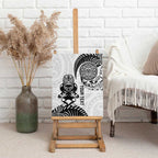 Custom Aotearoa Football Canvas Wall Art NZ Maori Tiki Go Champions
