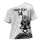 Custom Aotearoa Football Cross Shoulder Shirt NZ Maori Tiki Go Champions - Aussie Hoodie