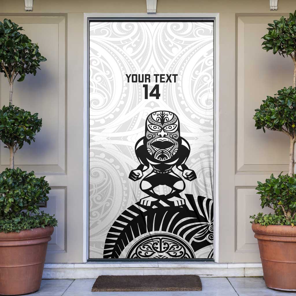 Custom Aotearoa Football Door Cover NZ Maori Tiki Go Champions - Aussie Hoodie