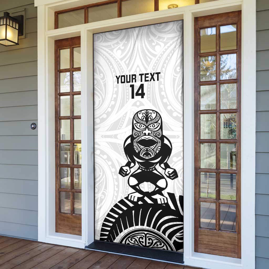Custom Aotearoa Football Door Cover NZ Maori Tiki Go Champions - Aussie Hoodie