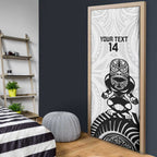 Custom Aotearoa Football Door Cover NZ Maori Tiki Go Champions - Aussie Hoodie