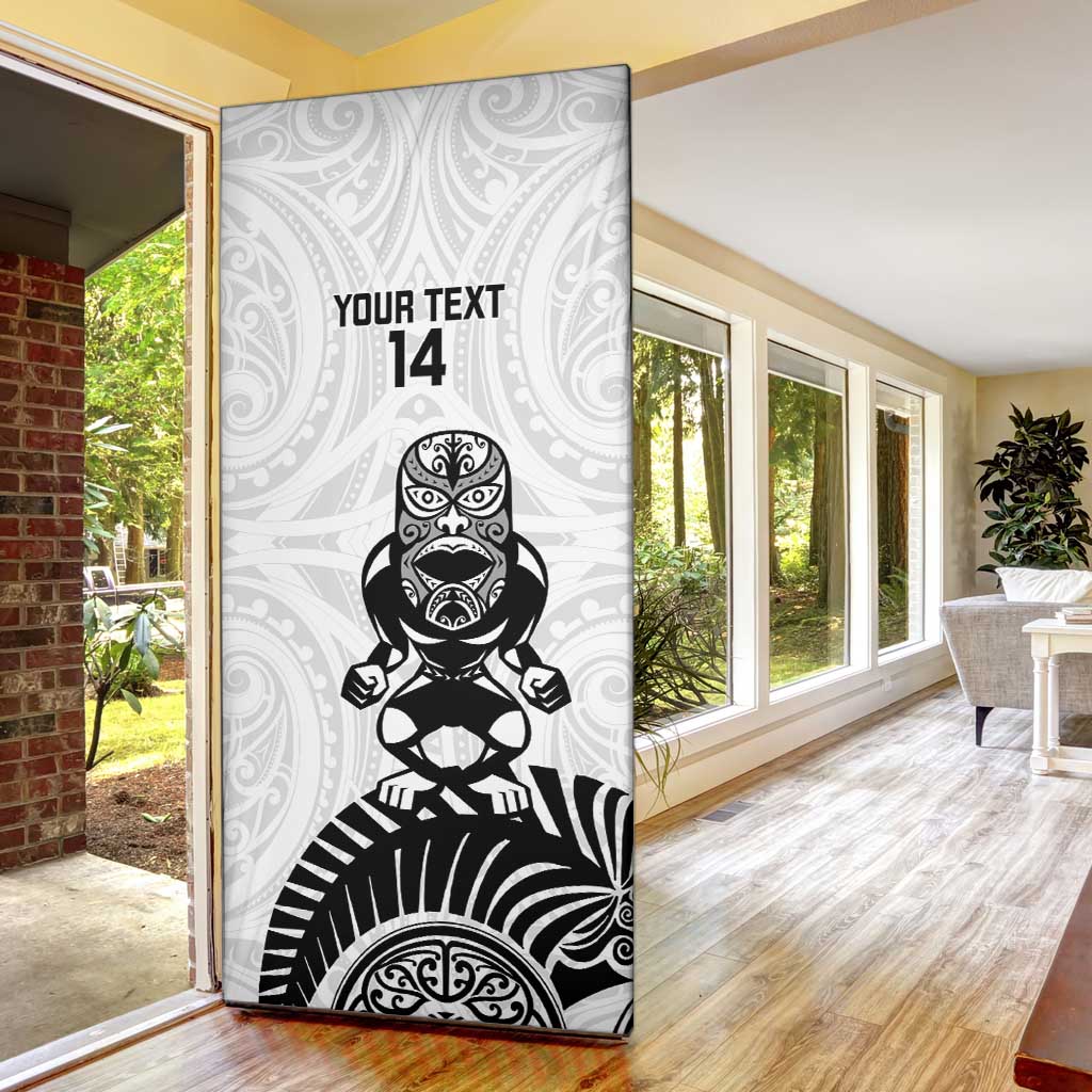 Custom Aotearoa Football Door Cover NZ Maori Tiki Go Champions - Aussie Hoodie