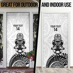 Custom Aotearoa Football Door Cover NZ Maori Tiki Go Champions - Aussie Hoodie
