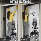 Custom Aotearoa Football Door Cover NZ Maori Tiki Go Champions - Aussie Hoodie