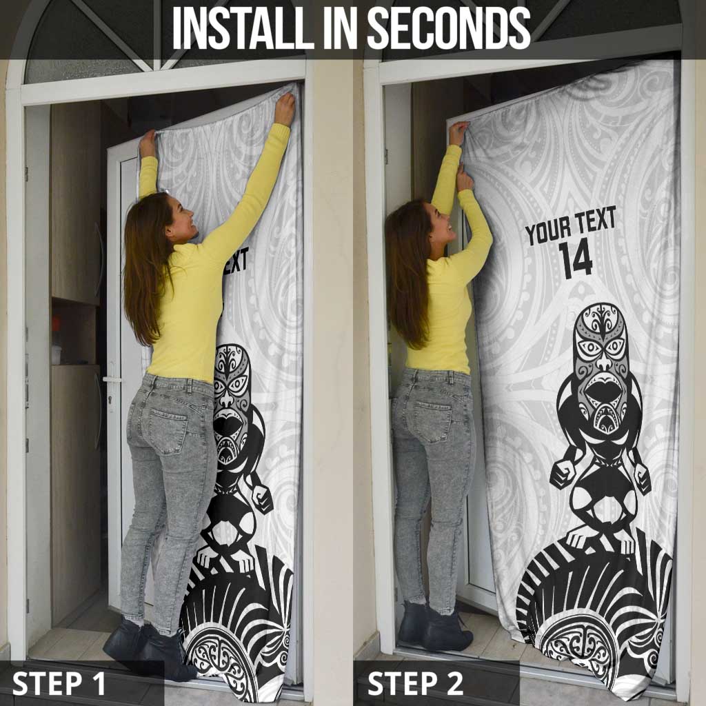 Custom Aotearoa Football Door Cover NZ Maori Tiki Go Champions - Aussie Hoodie