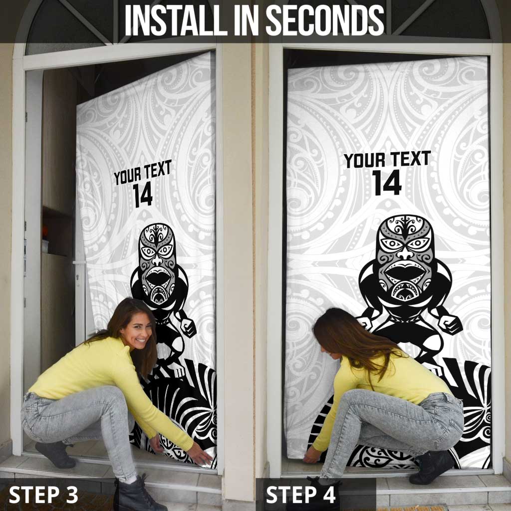 Custom Aotearoa Football Door Cover NZ Maori Tiki Go Champions - Aussie Hoodie