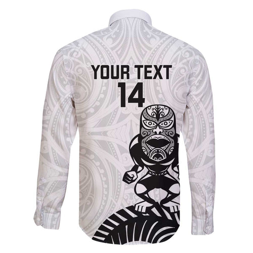 Custom Aotearoa Football Family Matching Off The Shoulder Long Sleeve Dress and Hawaiian Shirt NZ Maori Tiki Go Champions
