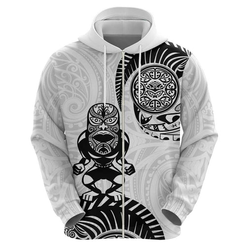 Custom Aotearoa Football Hoodie NZ Maori Tiki Go Champions