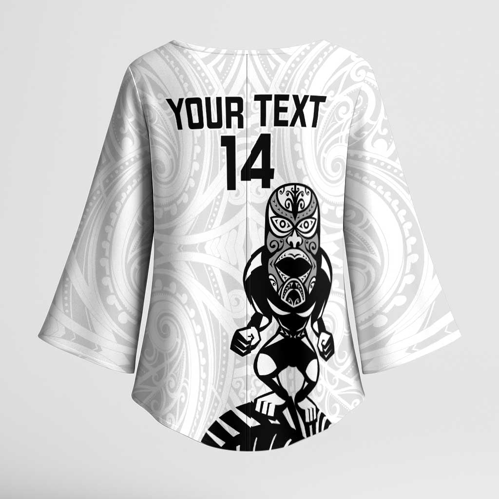 Custom Aotearoa Football Kimono Sleeve Blouse NZ Maori Tiki Go Champions - Aussie Hoodie