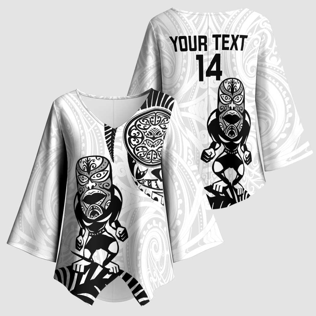 Custom Aotearoa Football Kimono Sleeve Blouse NZ Maori Tiki Go Champions - Aussie Hoodie