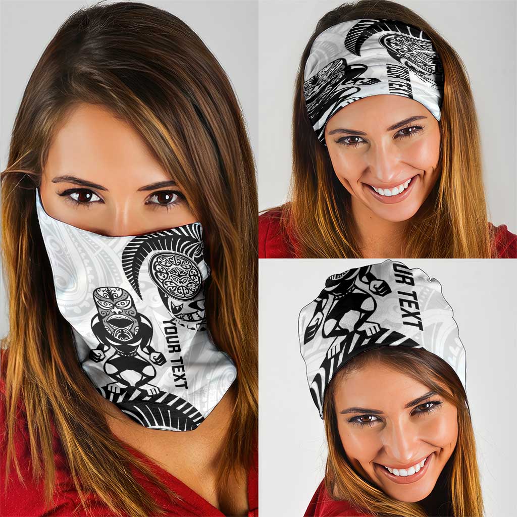 Custom Aotearoa Football Neck Gaiter NZ Maori Tiki Go Champions - Aussie Hoodie