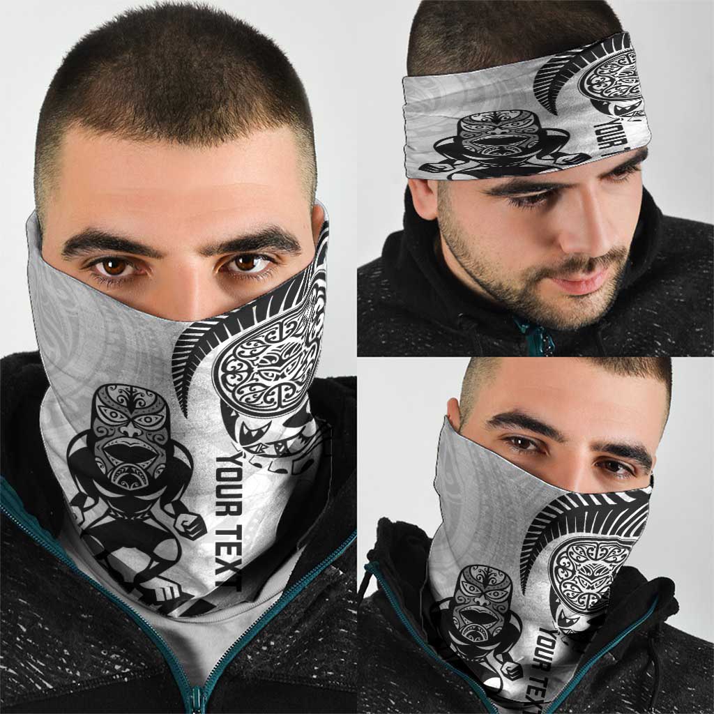 Custom Aotearoa Football Neck Gaiter NZ Maori Tiki Go Champions - Aussie Hoodie