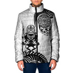 Custom Aotearoa Football Padded Jacket NZ Maori Tiki Go Champions - Aussie Hoodie
