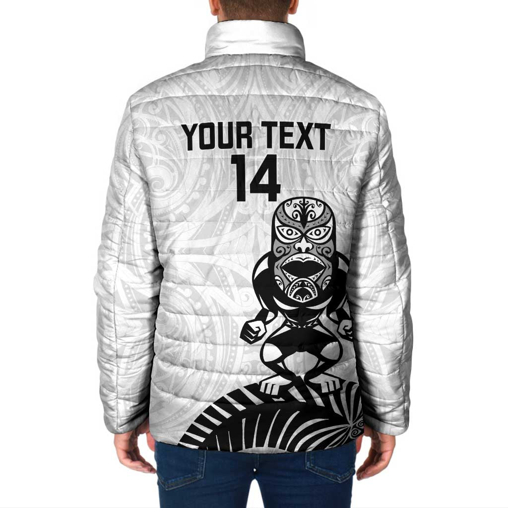 Custom Aotearoa Football Padded Jacket NZ Maori Tiki Go Champions - Aussie Hoodie