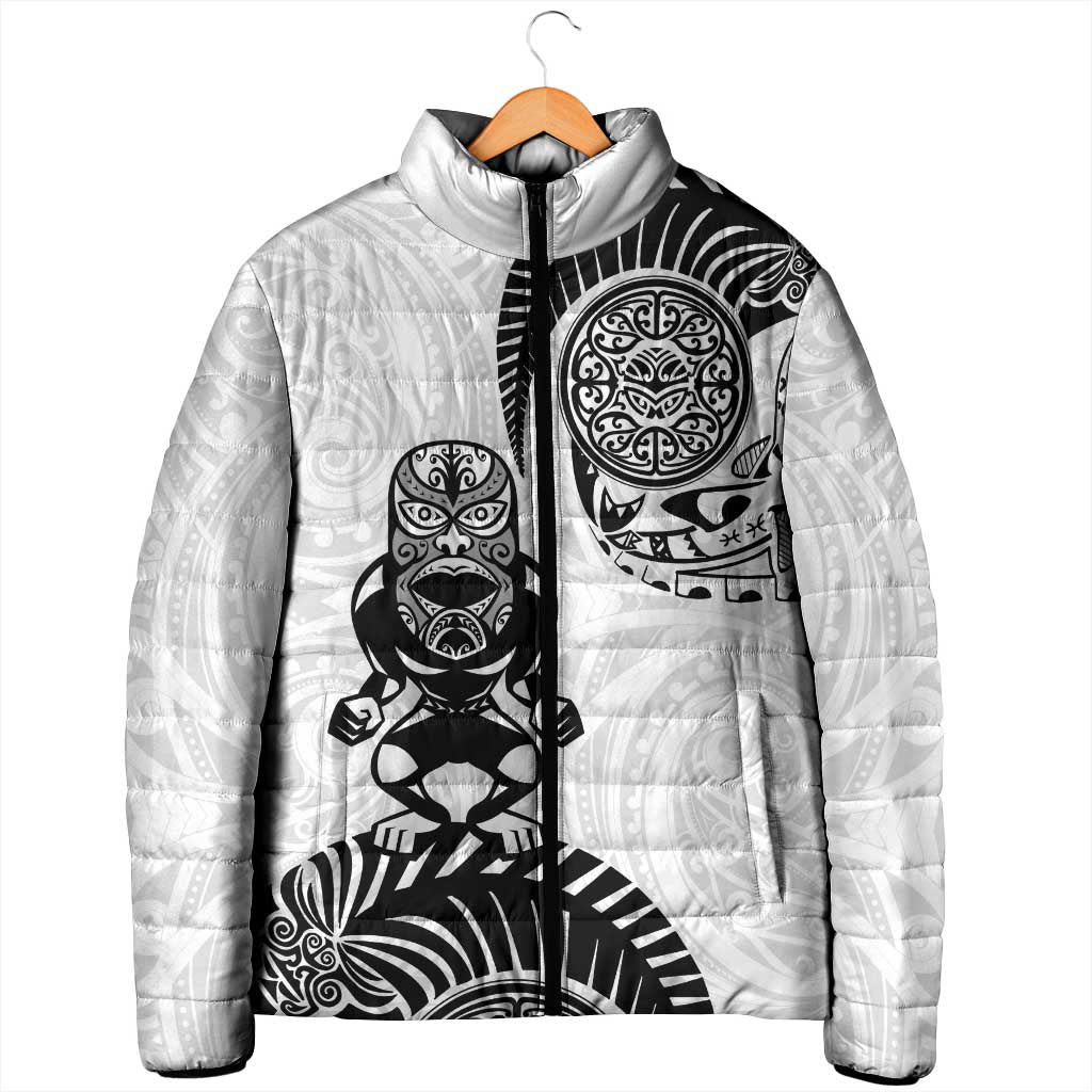 Custom Aotearoa Football Padded Jacket NZ Maori Tiki Go Champions - Aussie Hoodie