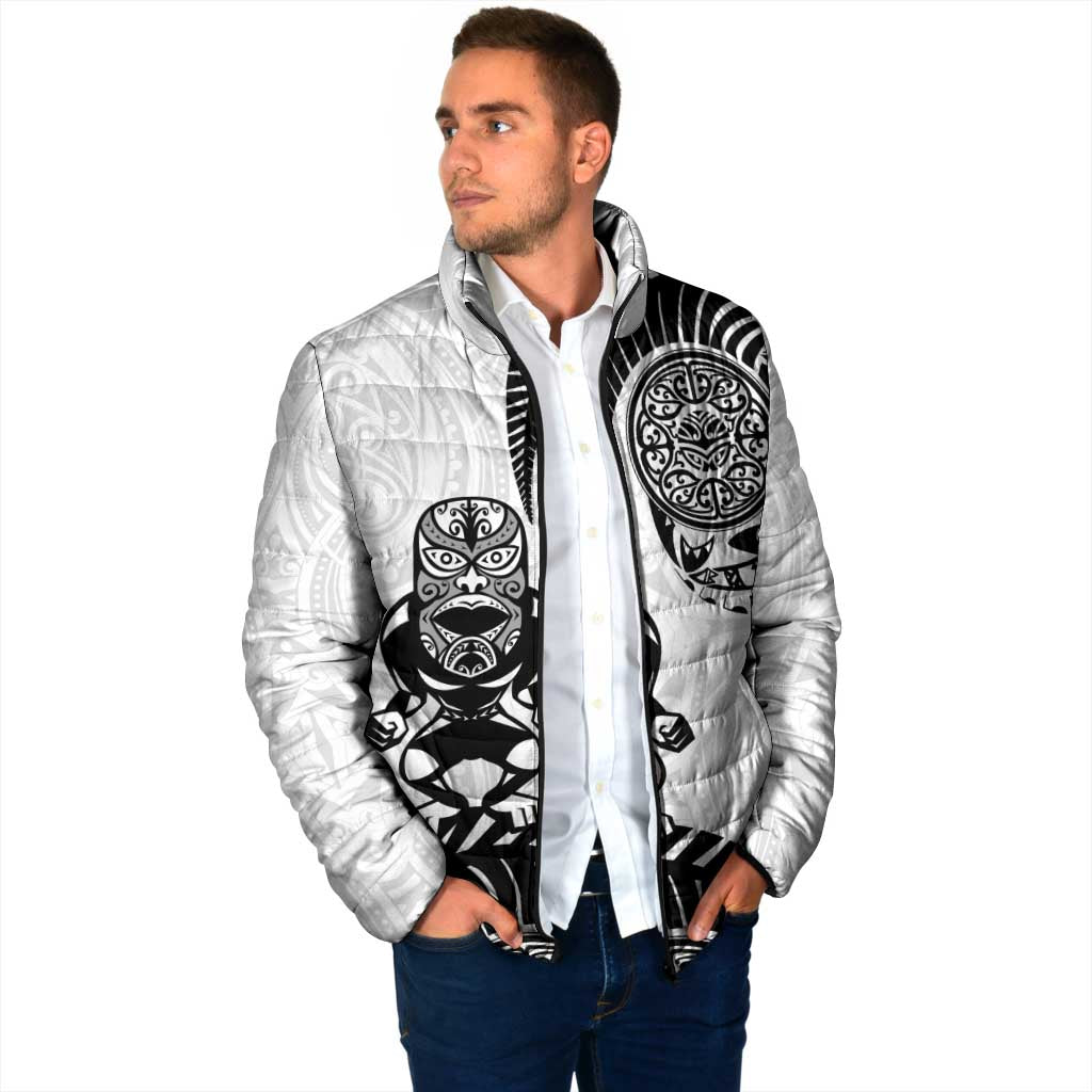 Custom Aotearoa Football Padded Jacket NZ Maori Tiki Go Champions - Aussie Hoodie