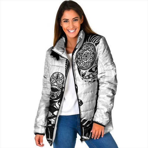 Custom Aotearoa Football Padded Jacket NZ Maori Tiki Go Champions - Aussie Hoodie