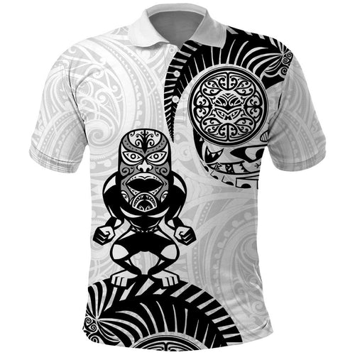 Custom Aotearoa Football Polo Shirt NZ Maori Tiki Go Champions