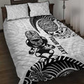Custom Aotearoa Football Quilt Bed Set NZ Maori Tiki Go Champions