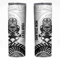 Custom Aotearoa Football Skinny Tumbler NZ Maori Tiki Go Champions