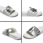 Custom Aotearoa Football Slide Sandals NZ Maori Tiki Go Champions - Aussie Hoodie