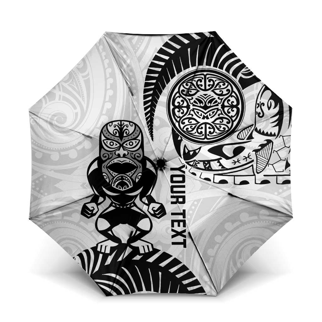 Custom Aotearoa Football Umbrella NZ Maori Tiki Go Champions - Aussie Hoodie