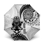 Custom Aotearoa Football Umbrella NZ Maori Tiki Go Champions - Aussie Hoodie
