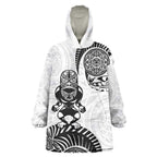 Custom Aotearoa Football Wearable Blanket Hoodie NZ Maori Tiki Go Champions