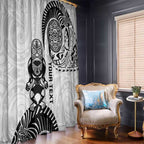 Custom Aotearoa Football Window Curtain NZ Maori Tiki Go Champions