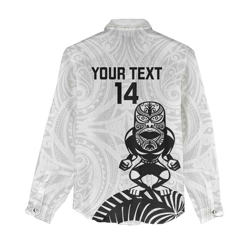 Custom Aotearoa Football Women Casual Shirt NZ Maori Tiki Go Champions