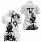 Custom Aotearoa Football Women Polo Shirt NZ Maori Tiki Go Champions