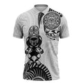 Custom Aotearoa Football Zipper Polo Shirt NZ Maori Tiki Go Champions - Aussie Hoodie