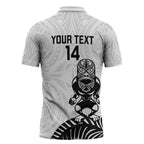 Custom Aotearoa Football Zipper Polo Shirt NZ Maori Tiki Go Champions - Aussie Hoodie