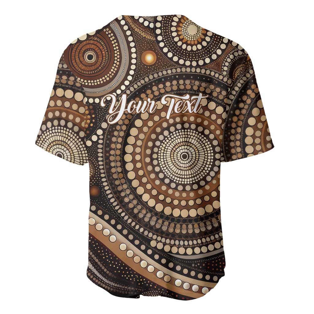 Kangaroo Australia Mother's Day Personalised Baseball Jersey Always Cozy In Mum’s Pouch Aboriginal Art