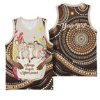 Kangaroo Australia Mother's Day Personalised Basketball Jersey Always Cozy In Mum’s Pouch Aboriginal Art