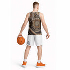 Kangaroo Australia Mother's Day Personalised Basketball Jersey Always Cozy In Mum’s Pouch Aboriginal Art