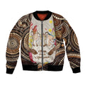 Kangaroo Australia Mother's Day Personalised Bomber Jacket Always Cozy In Mum’s Pouch Aboriginal Art