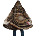 Kangaroo Australia Mother's Day Personalised Cloak Always Cozy In Mum’s Pouch Aboriginal Art