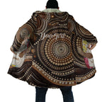 Kangaroo Australia Mother's Day Personalised Cloak Always Cozy In Mum’s Pouch Aboriginal Art