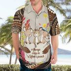 Kangaroo Australia Mother's Day Personalised Hawaiian Shirt Always Cozy In Mum’s Pouch Aboriginal Art