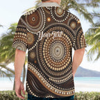 Kangaroo Australia Mother's Day Personalised Hawaiian Shirt Always Cozy In Mum’s Pouch Aboriginal Art