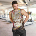 Kangaroo Australia Mother's Day Personalised Men Tank Top Always Cozy In Mum’s Pouch Aboriginal Art