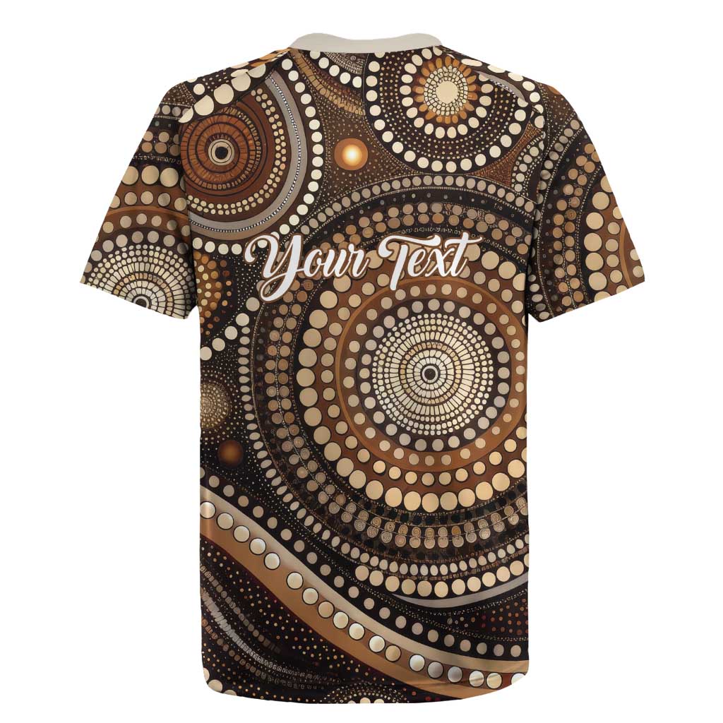 Kangaroo Australia Mother's Day Personalised Rugby Jersey Always Cozy In Mum’s Pouch Aboriginal Art