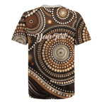 Kangaroo Australia Mother's Day Personalised Rugby Jersey Always Cozy In Mum’s Pouch Aboriginal Art