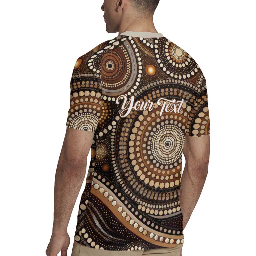 Kangaroo Australia Mother's Day Personalised Rugby Jersey Always Cozy In Mum’s Pouch Aboriginal Art