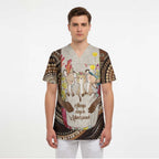 Kangaroo Australia Mother's Day Personalised Scrub Top Always Cozy In Mum’s Pouch Aboriginal Art
